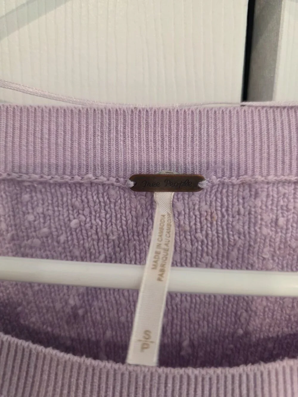 FREE PEOPLE Found My Friend Sweater Lilac SMALL